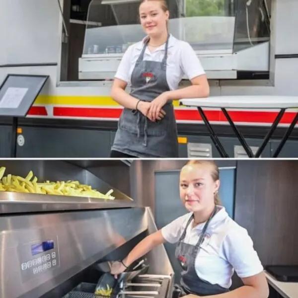 Jasmijn (15) droomde van eigen frietkraam maar moet abrupt stoppen met bakken