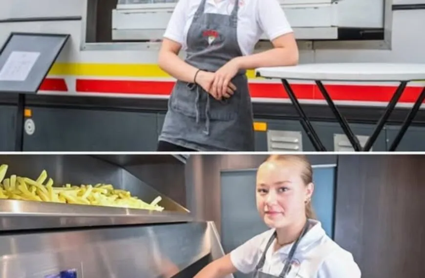 Jasmijn (15) droomde van eigen frietkraam maar moet abrupt stoppen met bakken