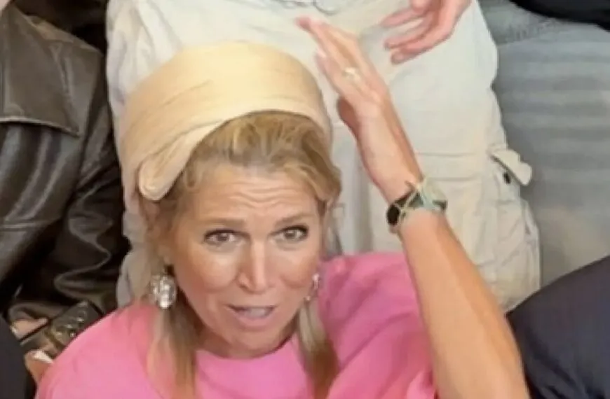 Bizarre beelden: Maxima krijgt klap tegen haar hoofd van MBO-student