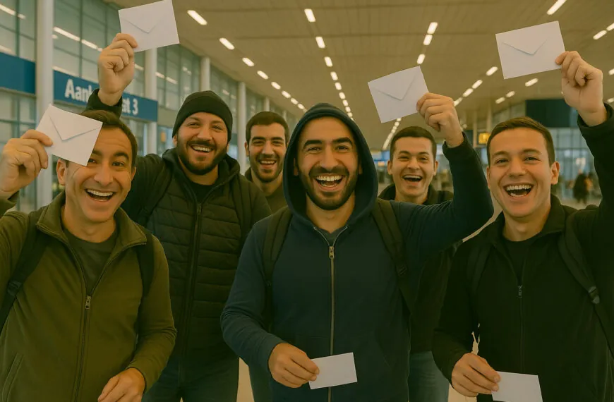 Vliegtuig met 84 Syri&euml;rs vertrokken uit Nederland: Dit bedrag krijgen ze cash mee. Iedereen heeft een goedgevuld envelopje gehad 👀 Lees verder in de eerste reactie 👇