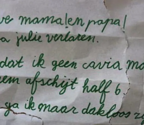 12 foto’s van grappige briefjes die kinderen helemaal zelf hebben geschreven