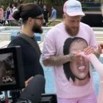 Verbazing om doorschijnend jurkje Jutta Leerdam tijdens feestje van schoonbroer