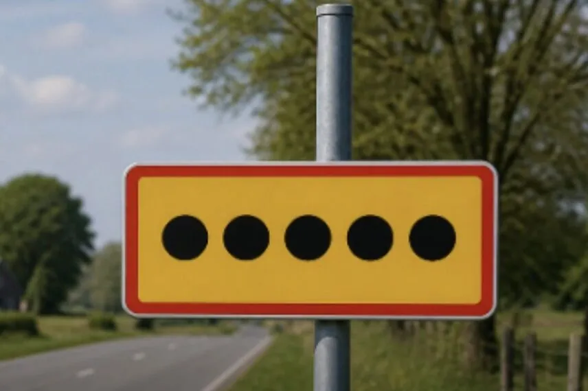 Bijna niemand weet wat dit mysterieuze verkeersbord betekent