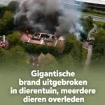Gigantische brand uitgebroken in dierentuin, meerdere dieren overleden